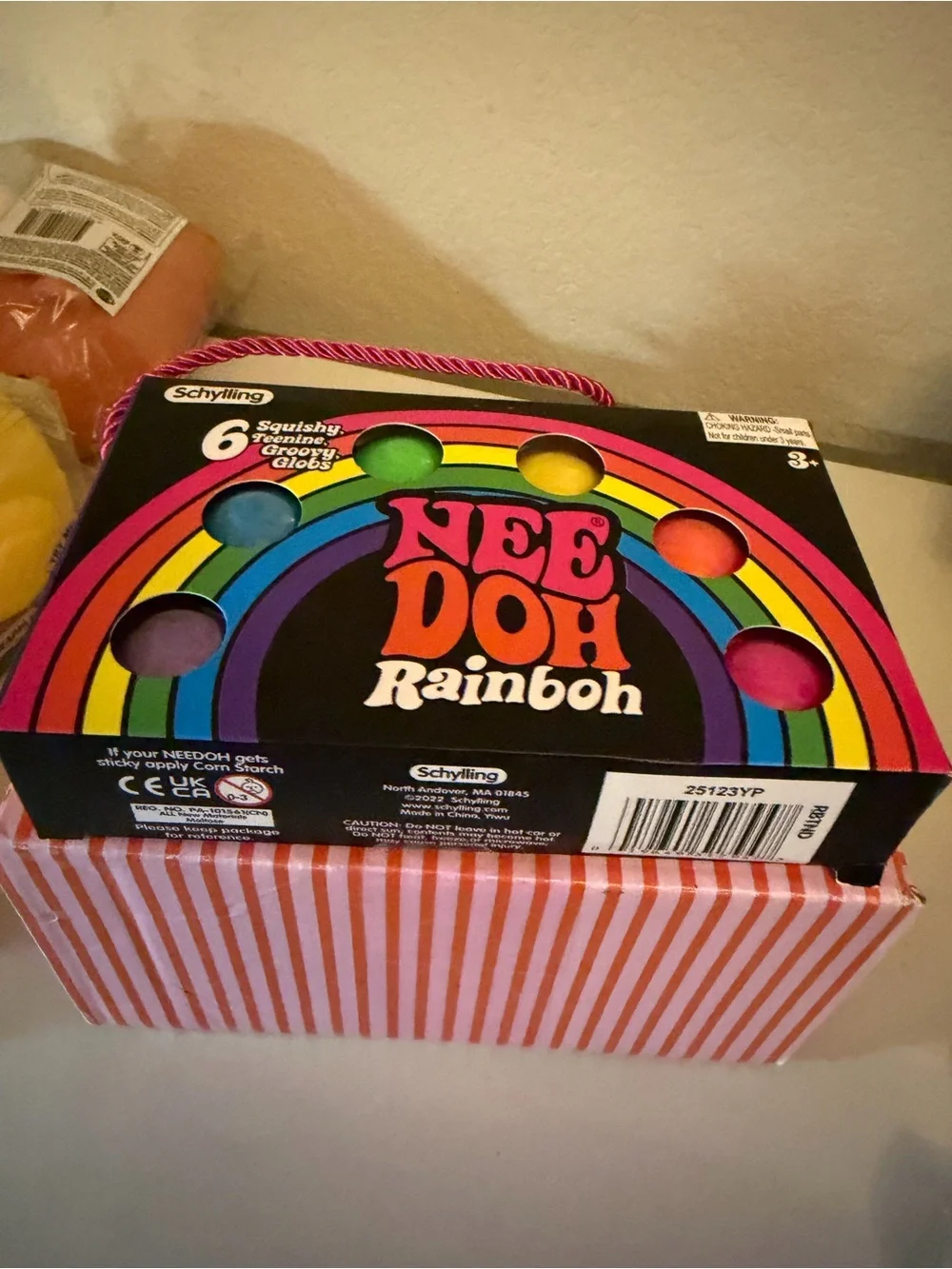 🌈🌈Nee Doh Rainboh Squishy Sensory Balls - Multicolor Set🌈🌈💙💙”6 Squishy balls”💙💙